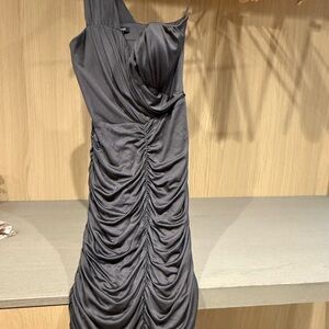 Laila Azhar Gray dress